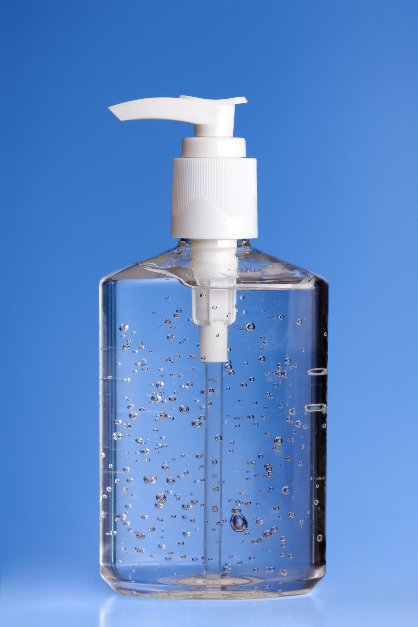 A bottle of hand sanitizer