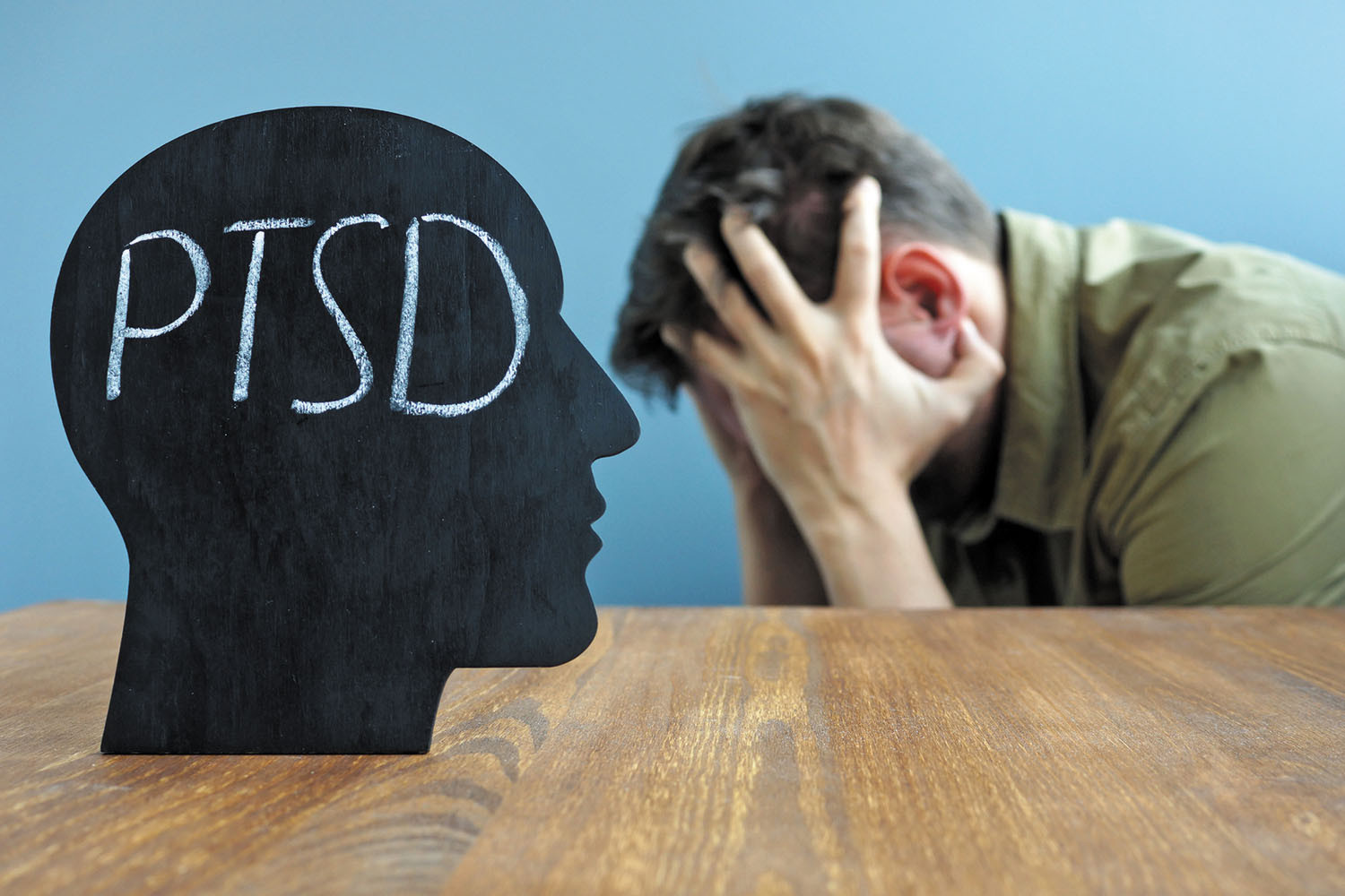 Post Traumatic Stress Disorder PTSD signs and symptoms Illustrations  depict man with post traumatic stress disorder facing difficulty in life  and mental issue   Stock  Adobe Stock