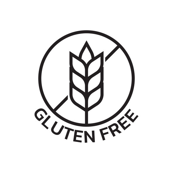 An illustration of a gluten-free sign. 