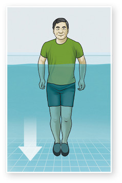 illustration of a man doing step 3 of the jumping jacks exercise as described in the article