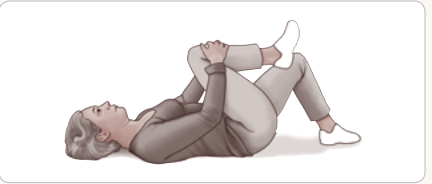 A cartoon of a person lying on the groundDescription automatically generated
