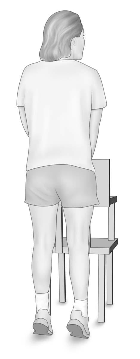 illustration of a person performing the standing calf raise exercise as described in the article